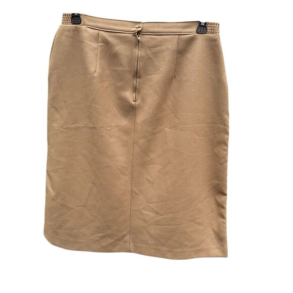 Sears Tan Vintage 70s Sears Women's Skirt - Skirts That Fit -Pockets Size L - 18 - Picture 5 of 9